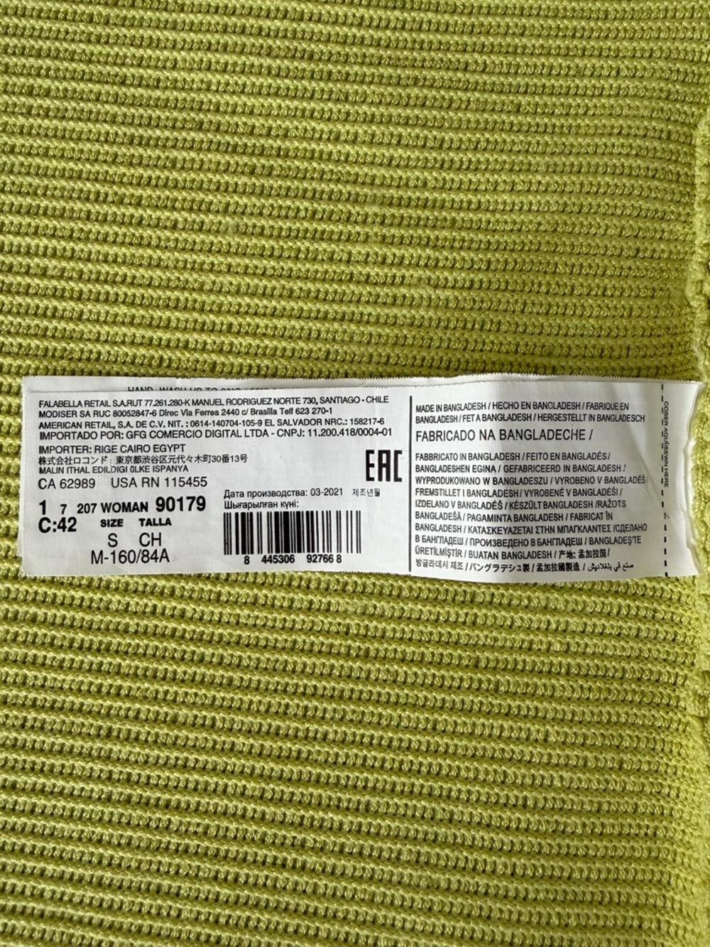 Mango Ribbed Crop Top - Picture 10 of 12